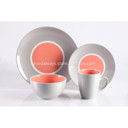 16 Pieces Stoneware Place Setting